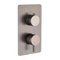 Смеситель для душа Boheme Cell 135-3-GM, термостатический, цвет графит Gun Metal