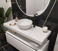 Столешница прямая FLAT CALACATTA 1210*460*70 869-120-CLCT CALACATTA
