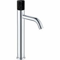 Смеситель для раковины Boheme Stick 122-CR-MR-B, Chrome Mramor Black