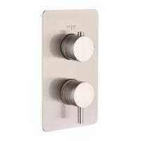Смеситель Boheme Cell 135-2-NB для душа, термостатический, nickel brush