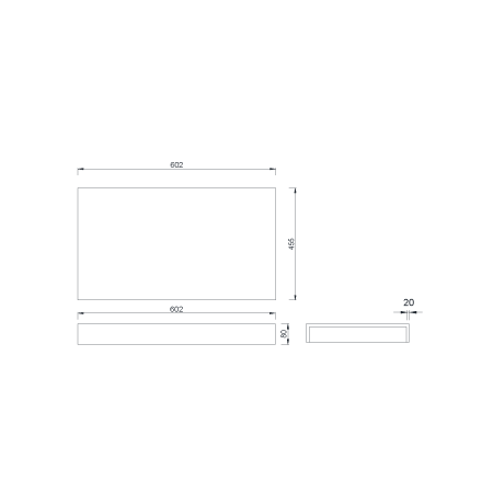Столешница прямая FLAT CALACATTA 610*460*70 869-060-CLCT CALACATTA