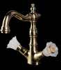 Смеситель для раковины Boheme Camelia 292-Camelia, золото