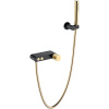 Смеситель Boheme Stick 123-BG.2 для ванны и душа, с душевым гарнитуром, Black Touch gold