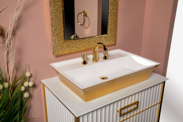 Зеркало AURA 60*90 золото с подсветкой 536 золото