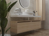 Ящик под столешницу 140см LIGHT OAK Armadi Art Vallessi UNO-S 897-140-L вороненая сталь