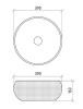 Раковина Boheme NeoArt 862 39 см накладная, золото