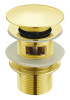 Донный клапан Boheme Imperiale 611/2 с переливом, автомат clik-clack, золото