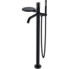Смеситель Boheme Stick 129-BB для ванны и душа, с душевым гарнитуром, Black diamond black