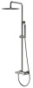 Душевая стойка Boheme Stick 128-SGM.2, цвет графит Shine Gun Metal с ручкой Touch