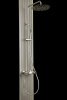 Смеситель для ванны и душа Boheme Stick 123-NB, цвет никель брашированный c ручкой Diamond