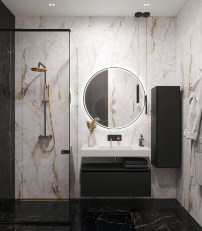 Столешница моноблок FLAT ST 100см (1004*452*100) 888-100 белый