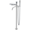 Смеситель Boheme Stick 129-WCR.2 для ванны и душа, с душевым гарнитуром, White touch chrome
