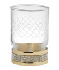 Стакан для зубных щеток Boheme Royal Cristal 10931-G настольный, золото