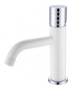Смеситель для раковины Boheme Stick 121-WCR, белый, хром (white diamond chrome)