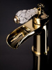 Смеситель для раковины Boheme Vogue 211-CRST Crystal, золото