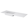 Раковина-моноблок QUATRO 140 WHITE (асимметричная) 793-140-W-A белый
