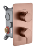 Смеситель встроенный однорычажный 2-х проходной Boheme Cell 135-2-CB брашированная медь