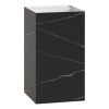 Раковина напольная Cube Corian 480*480*850 Nero Marquina 802-NM