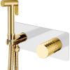 Гигиенический душ Boheme Stick 127-WG, С ВНУТРЕННЕЙ ЧАСТЬЮ, цвет White diamond gold