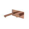 Смеситель из стены Boheme Stick ручка LINEA 125-CB.3 брашированная медь
