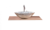 Столешница стекло 80см прямая CAPPUCINO 853-080-CP CAPUCINO