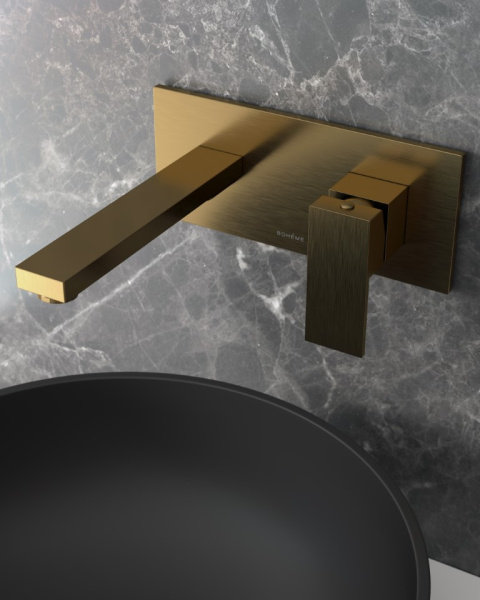 Смеситель для раковины Boheme Qubic 475-BR, цвет Bronze