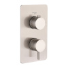 Смеситель Boheme Cell 135-2-NB для душа, термостатический, nickel brush