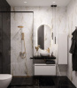 Столешница прямая FLAT NERO MARQUINA 810*460*70 869-080-NM