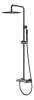 Душевая стойка Boheme Stick 128-SGM, цвет графит Shine Gun Metal c ручкой Diamond