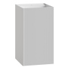 Раковина напольная рифленая Cube Corian 480*480*850 Matt White 802-R-MW белый