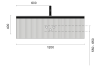 QUATRO 1 120CM тумба рифл LUNA профиль антрацит + внутр. подсв. 790-M1-120-RIB-L-A-LED CASHMERE