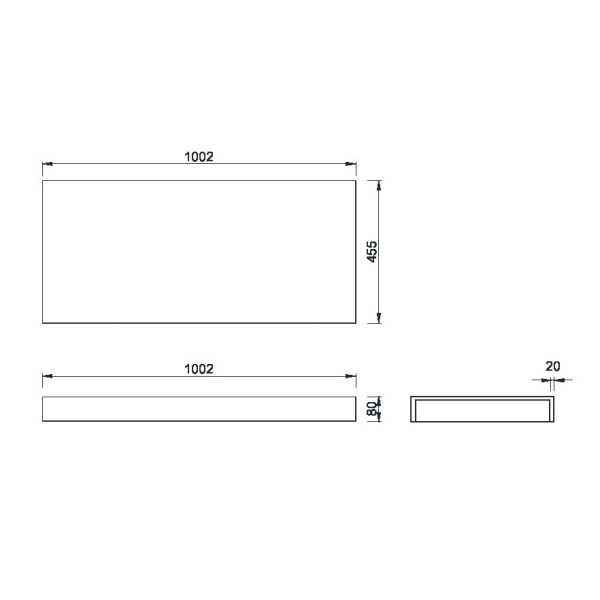 Столешница прямая Armadi Art Flat 100см 869-100 белый