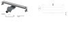 Душевой трап (лоток) Boheme Premium Linear 80см нерж.сталь 982-80-CB брашированная медь