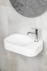 Раковина накладная COLIBRI Corian 480*320*100 Matt White 902-MW белый