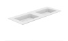 QUATRO 140 раковина-моноблок WHITE (двойная) 1410*520*157 акрил 793-140-2-W белый
