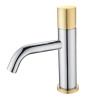 Смеситель для раковины Boheme Stick 121-CRG.2, хром, золото (chrome touch gold)