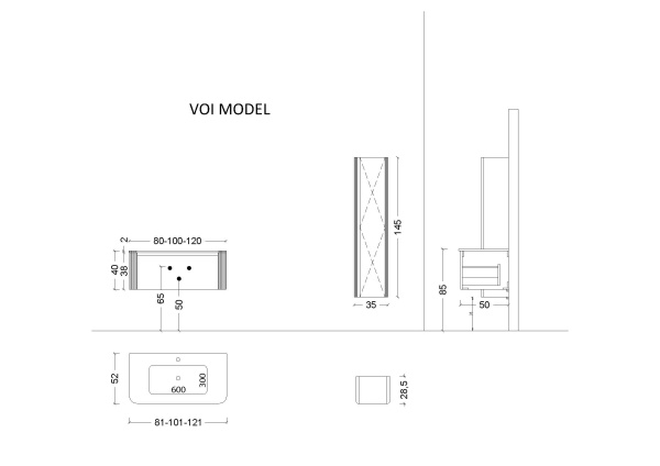 Пенал VOI гладкий DAPHNE 782-BD-D DAPHNE