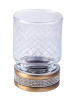 Стакан для зубных щеток Boheme Royal Cristal 10931-BR настольный, бронза