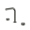 Смеситель для раковины Boheme Stick LINEA на 3 отв. 152-GM.3 вороненая сталь