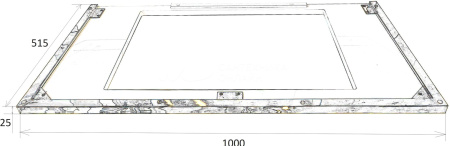 Подстолье Armadi Art Lucido 100см золото 771-100-G золото