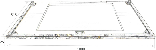 Подстолье Armadi Art Lucido 100см золото 771-100-G золото