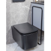 Унитаз подвесной Boheme Mane 970-SET-B, сиденье микролифт, цвет черный матовый