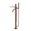 Смеситель напольный Boheme Stick ручка SPIRALE 129-BRB.4 брашированная бронза
