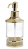 Дозатор жидкого мыла Boheme Royal Cristal 10929-G настольный, золото