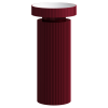 Раковина накладная рифленая SOLE Corian 400*130 Burgundy + Пьедестал для раковины рифленый Corian 300*720 Burgundy 801-R-BUR+801-Base-R-BUR