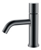 Смеситель для раковины Boheme Stick 121-SGM, цвет графит глянцевый Shine Gun Metal c ручкой Diamond