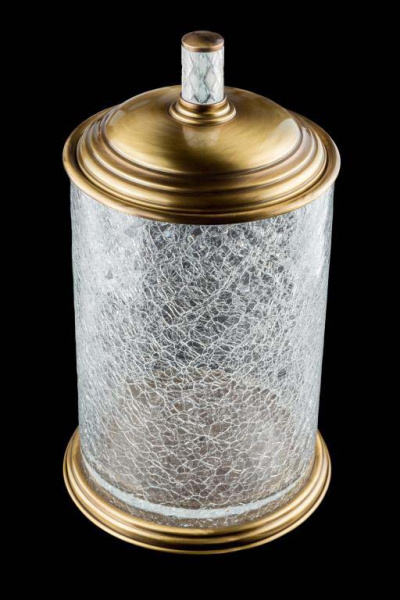 Мусорное ведро Boheme Murano Cristal стекло, бронза, 10914-CRST-BR