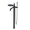 Смеситель Boheme Stick 129-BCR для ванны и душа, с душевым гарнитуром, Black chrome
