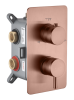 Смеситель встроенный однорычажный 3-х проходной Boheme Cell 135-3-CB брашированная медь