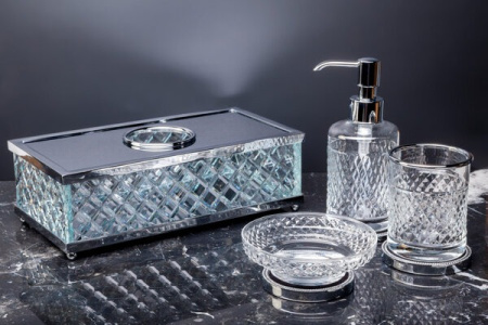 Диспенсер Boheme Murano Cristal, хром, 10231